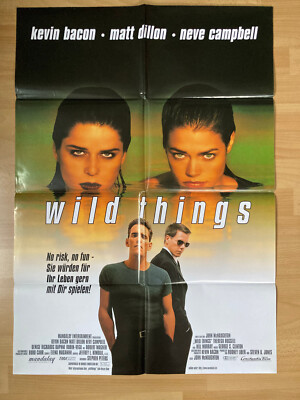 Filmposter * Kinoplakat * A1 * Wild Things * 1998 * Kevin Bacon * Matt Dillon