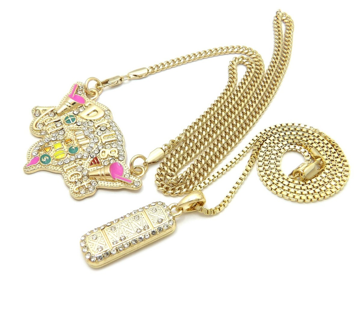 アクセサリー xanax New XANAX & Drug Addict Hip Hop Pendant & 18