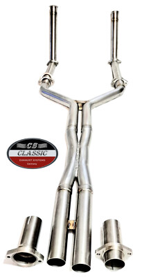 Mercedes W126 C126 380 500 SE SEL SEC Edelstahl Auspuff Hosenrohr Downpipe