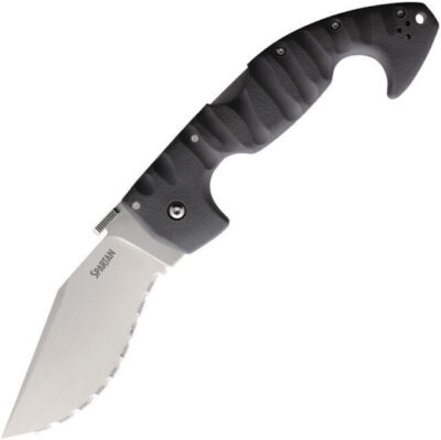 Cold Steel Spartan Serrated AUS10A Folding Pocket Knife Lockback 4.5'' - 21SS
