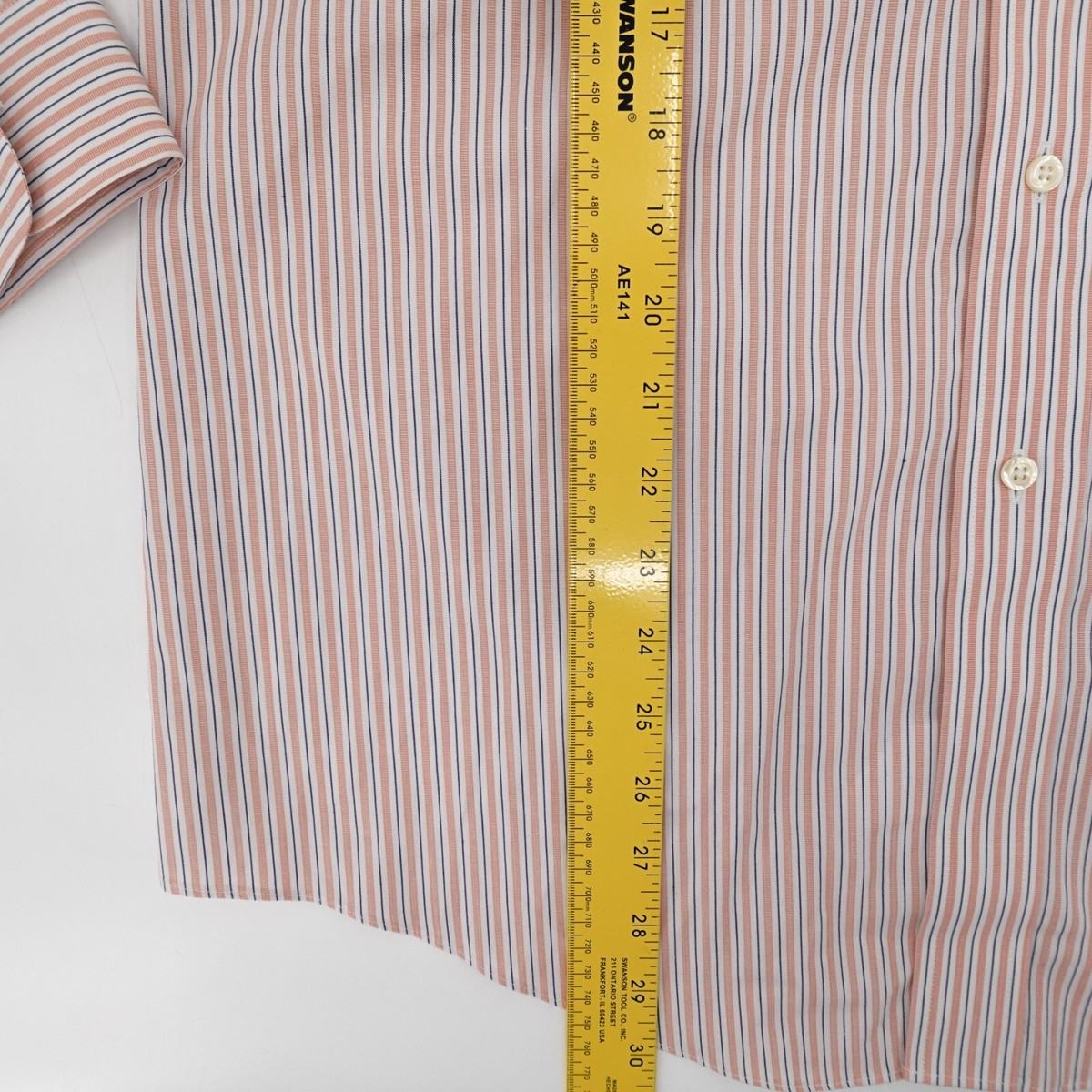 Brooks Brothers Shirt Mens 15.5 33 Regent Peach Striped Brooks Brothers Shirt Mens 15.5 33 Regent Peach Striped