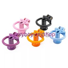 Resin Male Chastity Device Inverted Cage for Men Locking Belt with 4 Rings