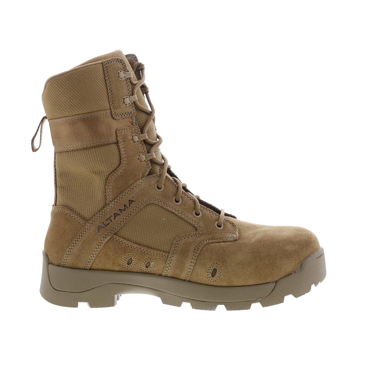 Altama Jungle Assault Side Zip Safety Toe 351603 Mens Brown Tactical Boots