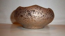 Vintage Hand Decorated Weeping White Gold Bowl made in USA (Pg74E)