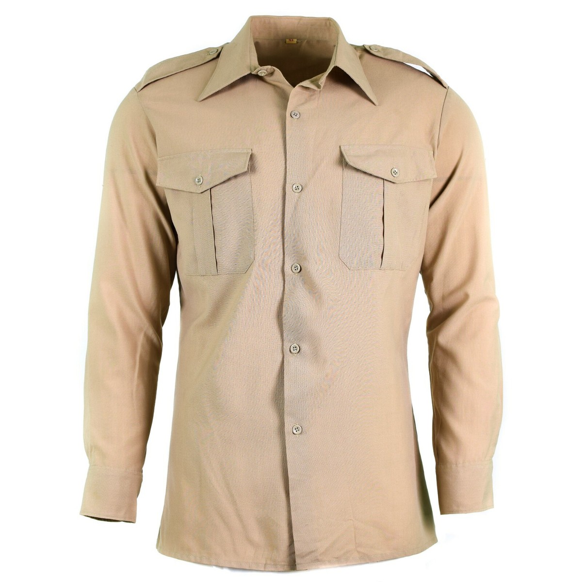 Genuine French army shirt fatigue dead stock chino khaki