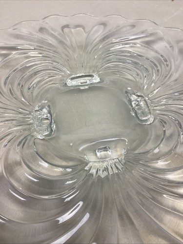 Set Of 3 Decorative Glass Serving Platters Trays Plates - Vintage - Picture 4 of 24