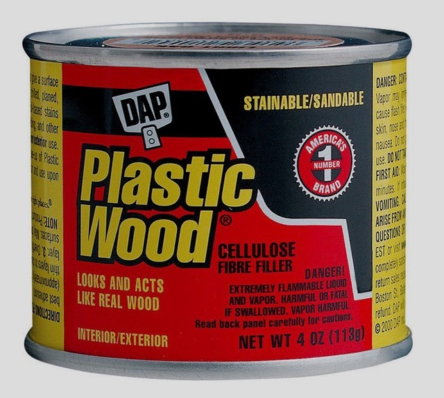 DAP Plastic Wood Filler Paintable Sandable Wall Nail Holes NATURAL 4 oz