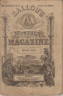 Ballou's Monthly Magazine June 1871, Early Baseball Cartoons