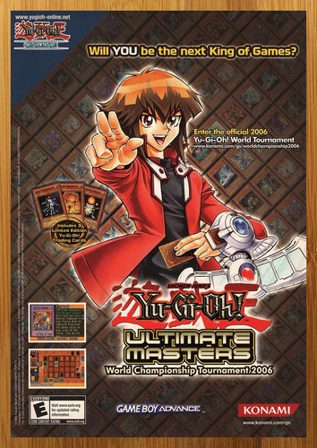 2006 Yu-Gi-Oh! Ultimate Masters Championship Print Ad/Poster CCG TCG Cards Art