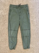 Oshkosh Pull On Cotton Pants For Boys, Green Boys Pants, Size 12