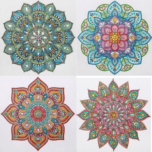 Mandala 5D Special Shaped Diamond Painting DIY Partial Drill Cross Kits Crystal