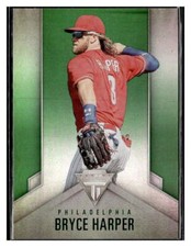 Bryce Harper 2020 Panini Chronicles #3 Titanium Green Philadelphia Phillies