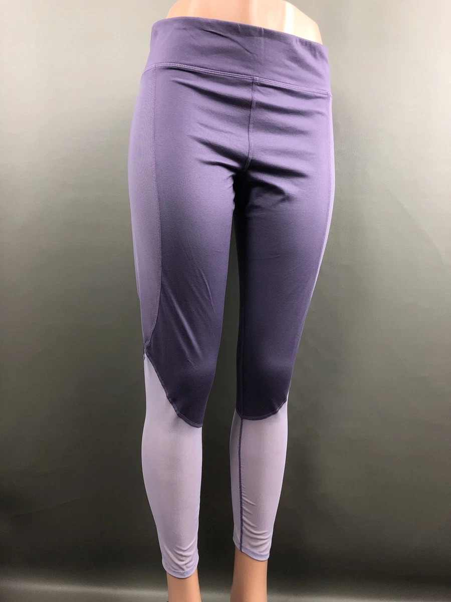 Joy Lab Legging Mid Rise XS Mesh JoyLab Athletic Workout Pant Tight Purple