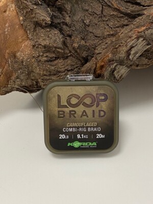 Korda Loop Braid 20lb 20m camouflaged für Kombi Rigs Abriebfest