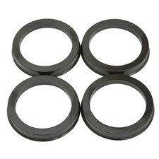 (4) Plastic Black Hub Centric Rings 66.9mm Hu...
