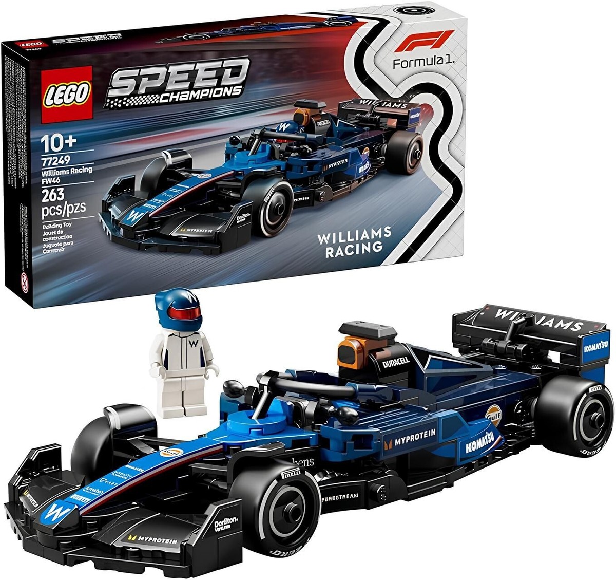 LEGO Speed Champions: Williams Racing FW46 F1® (77249) –Carlos