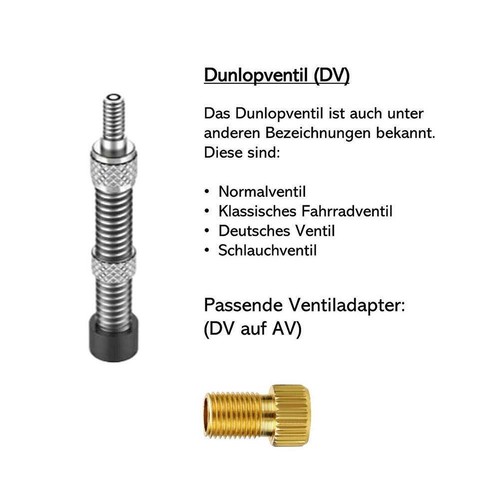 Set 3 x Ventiladapter Fahrrad Ventil Adapter Dunlop Schrader DV AV丨UK - Picture 9 of 10