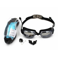 Anti-Fog Swimming Goggles for Youth and Adults, Nose Clips and Earplugs