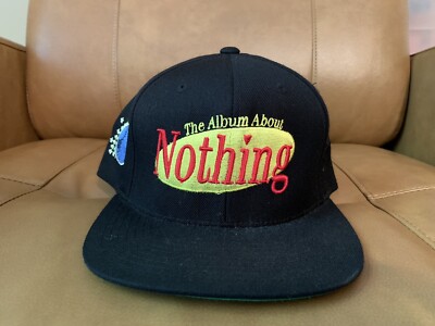 WALE THE ALBUM ABOUT NOTHING SEINFELD ADJUSTABLE HAT BLACK