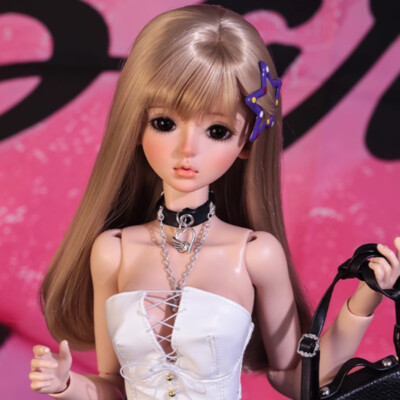 1/4 BJD Doll SD Resin Joint Face Makeup Delicate Millennial babes Girl Bare Doll