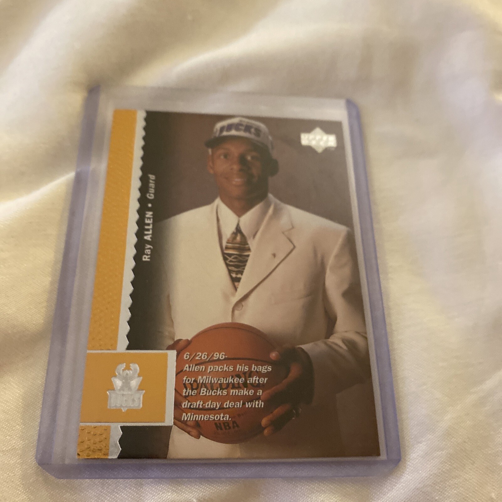 1996-97 Upper Deck Ray Allen #69 Rookie Milwaukee Bucks HOF