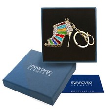 Swarovski Elements Women's Original G4Love Crystal Heel Shoe Keychain