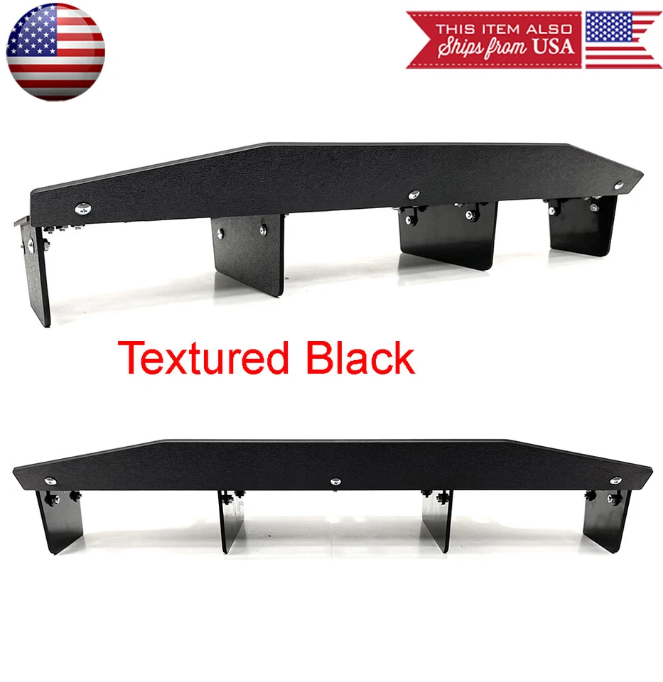 Difusor trasero divisor aleta tiburón parachoques negro 26" valencia de ala para Mercedes Foto 3 de 4