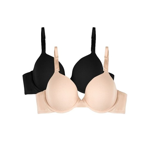 Fruit Of The Loom Reggiseno Wireless Cotone Taglie Forti – Beige, 46DD, Morbido E Comodo Per Tutto Il Giorno