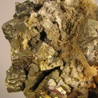 3.1" PYRITE Crystals Cluster on Matrix Rock - Alnif, Morocco — photo 6