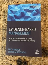 Evidence-Based Management: - Paperback, by Ba...