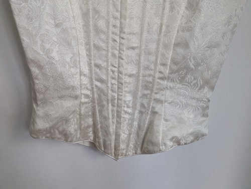 Unbranded Ivory Long Satin Wedding Skirt With Corset Top Size 12 (T23) - Picture 10 of 18