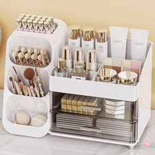 Large Capacity Makeup Organizer Countertop with Makeup Brush Holder for Vanity,