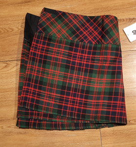 Tartan Kilt Clan Macdonald highland heritage size 40 never worn woman's shorty