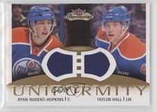 2013-14 Fleer Showcase Uniformity Ryan Nugent-Hopkins Taylor Hall #U-NH 2d8