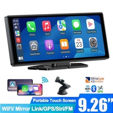 9.26" Portable Car Stereo Wireless Apple CarPlay Android Auto Car Radio BT/GPS