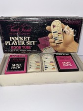 Trivial Pursuit Boob Tube Pocket Player Set VTG Game Mini Packs Cards Complete