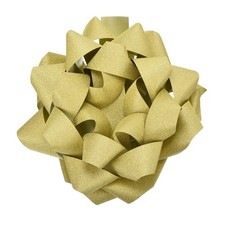 12 Inch Large Gift Bow Glitter Christmas Bows Gold for Gift Wrap
