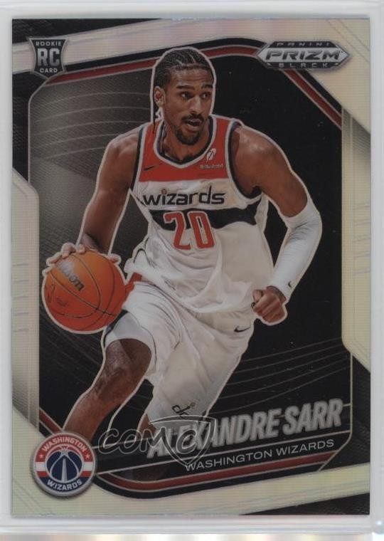2024-25 Panini Prizm Black Silver Prizm Alexandre Sarr #46 Rookie RC s3g