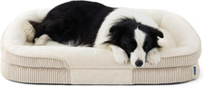 Bedsure XL Orthopedic Dog Beds Large Sized Dog - 360  Oval Bolster Large Dogs Be