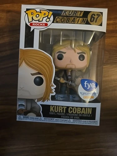 Funko Pop Kurt Cobain FYE Vinyl Figure #67 Pop! Rocks Nirvana Exclusive