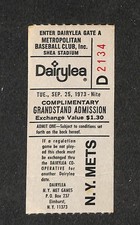 SEPTEMBER 25, 1973 ST. LOUIS CARDINALS  @ NEW YORK METS TICKET STUB SEAT 2134