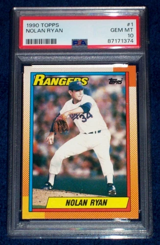 1990 Nolan Ryan #1 Topps PSA 10 Texas Rangers