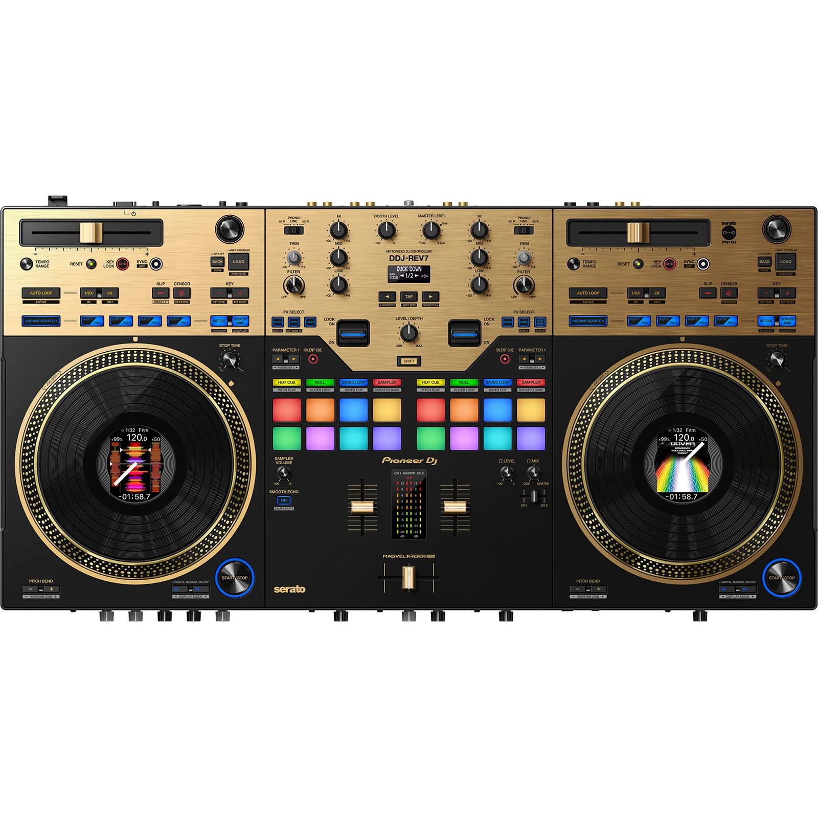 Профессиональный диджейский контроллер Pioneer DJ DDJ-REV7-N - Золотая лимитированная серия 321690₽