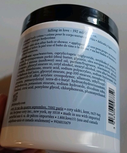 HUGE PHILOSOPHY WHIPPED BODY CREAM 20oz~592ml FALLING IN LOVE NEW FRUITY-FLORAL - Picture 6 of 10