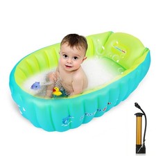  Inflatable Baby Bathtub,Newborn Bathtub Seat for Infant,Non-Slip Baby Pool ...