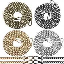 Purse Chain Strap Gold Handle Shoulder Crossbody Handbag Metal Replacement 47"