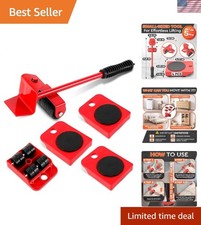 Furniture Lifter Tool with Sliders, Fridge Mover Set Up to 220 Lbs