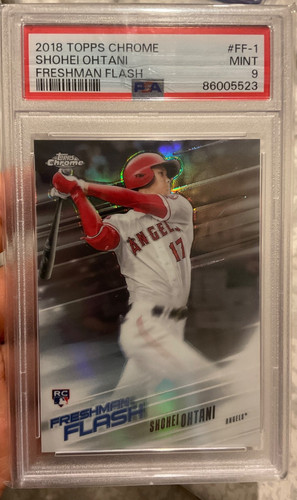 2018 TOPPS CHROME FRESHMAN FLASH SHOHEI OHTANI ROOKIE PSA 9 #FF-1
