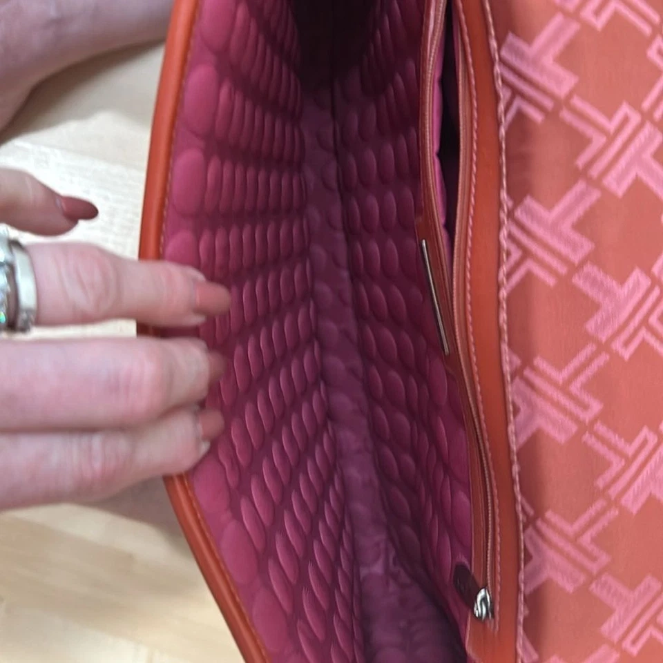 Maletín/bolso portátil Tumi de lona y cuero Foto 4 de 4