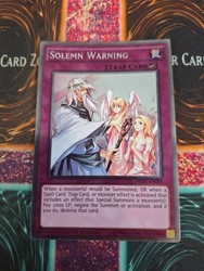Solemn Warning NKRT-EN035 Platinum Rare Limited Edition